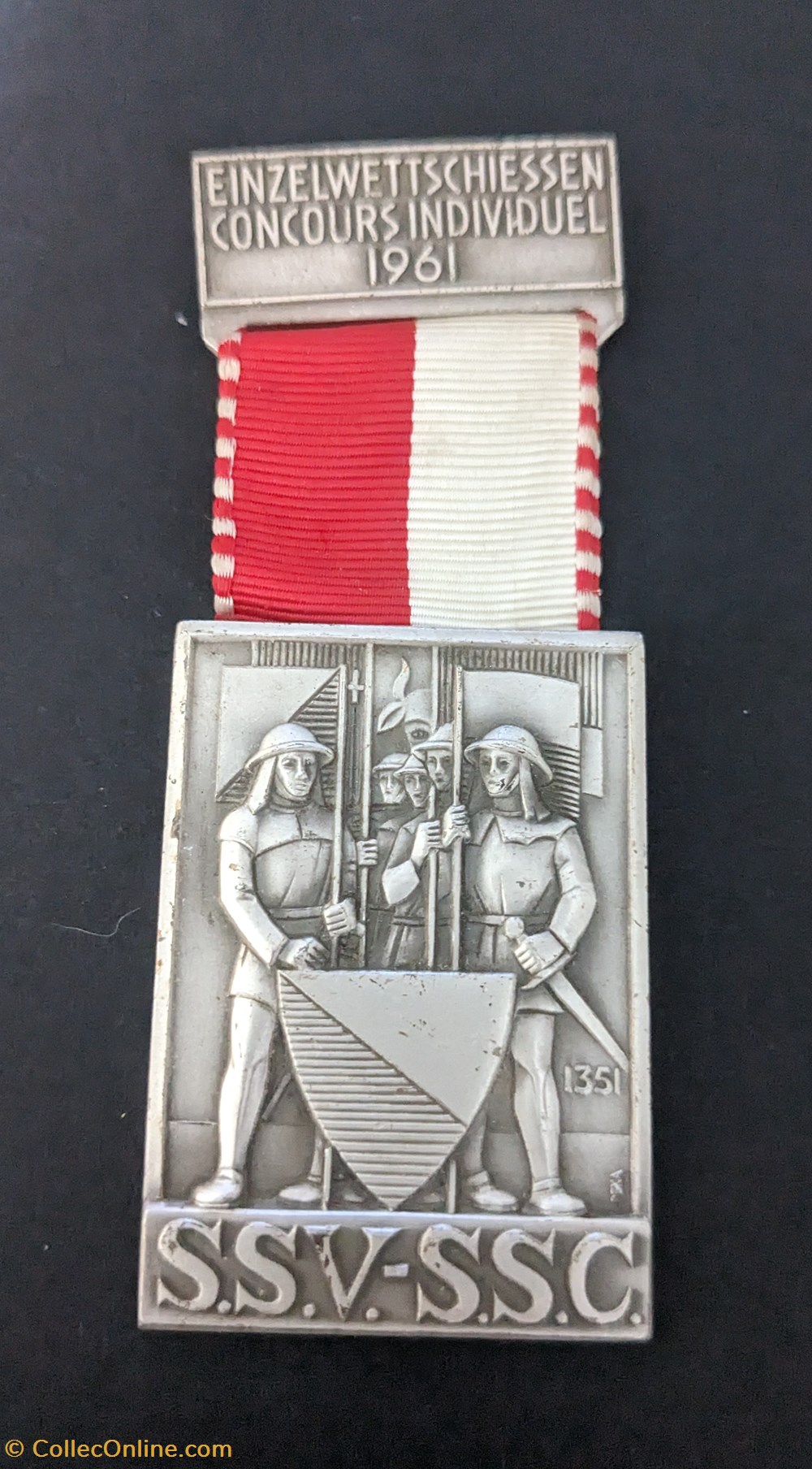 medailles suisse b medaille du prix de tir du concours individuel 1961