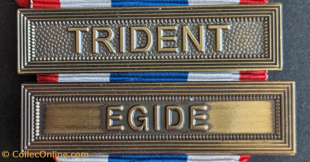 Médaille de la Protection Militaire du Territoire - TRIDENT - EGIDE 3 medailles medaille de la protection militaire du territoire trident egide