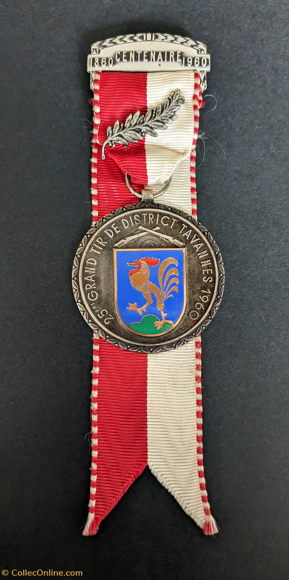 medailles suisse medaille du 25eme grand tir de district tavannes 1960