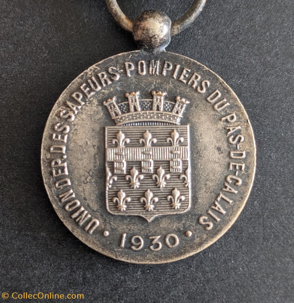Médaille de l’Union des sapeurs-pompiers du-Pas-de-Calais medailles medaille de l union des sapeurs pompiers du pas de calais