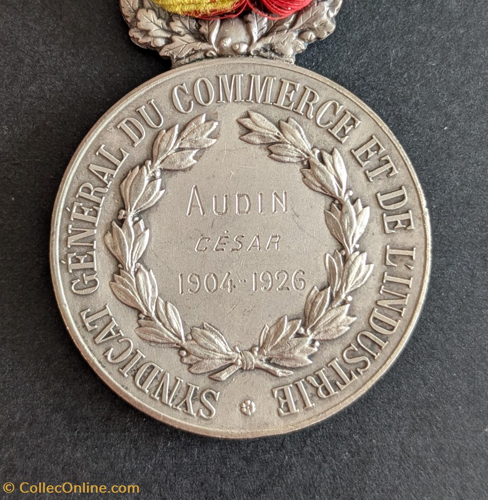 medailles france medaille du syndicat general du commerce et de industrie
