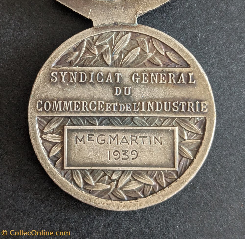 medailles medaille du syndicat general du commerce et de industrie