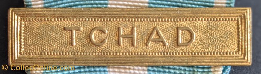 Médaille d'Outre-Mer - TCHAD 3 medailles medaille outre mer tchad