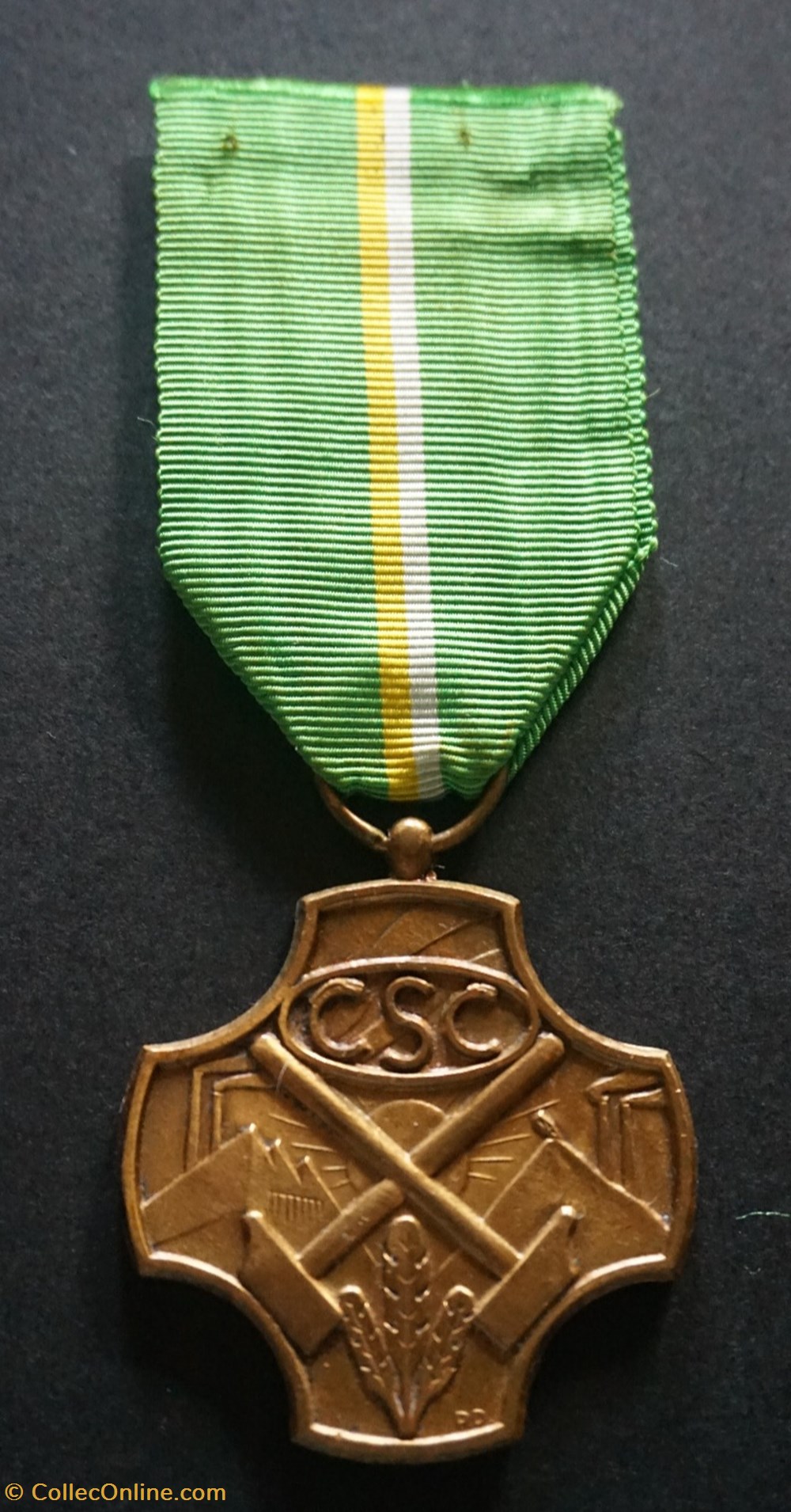 medailles belgique pro medaille de la confederation des syndicats chretiens et de industrie metallurgique