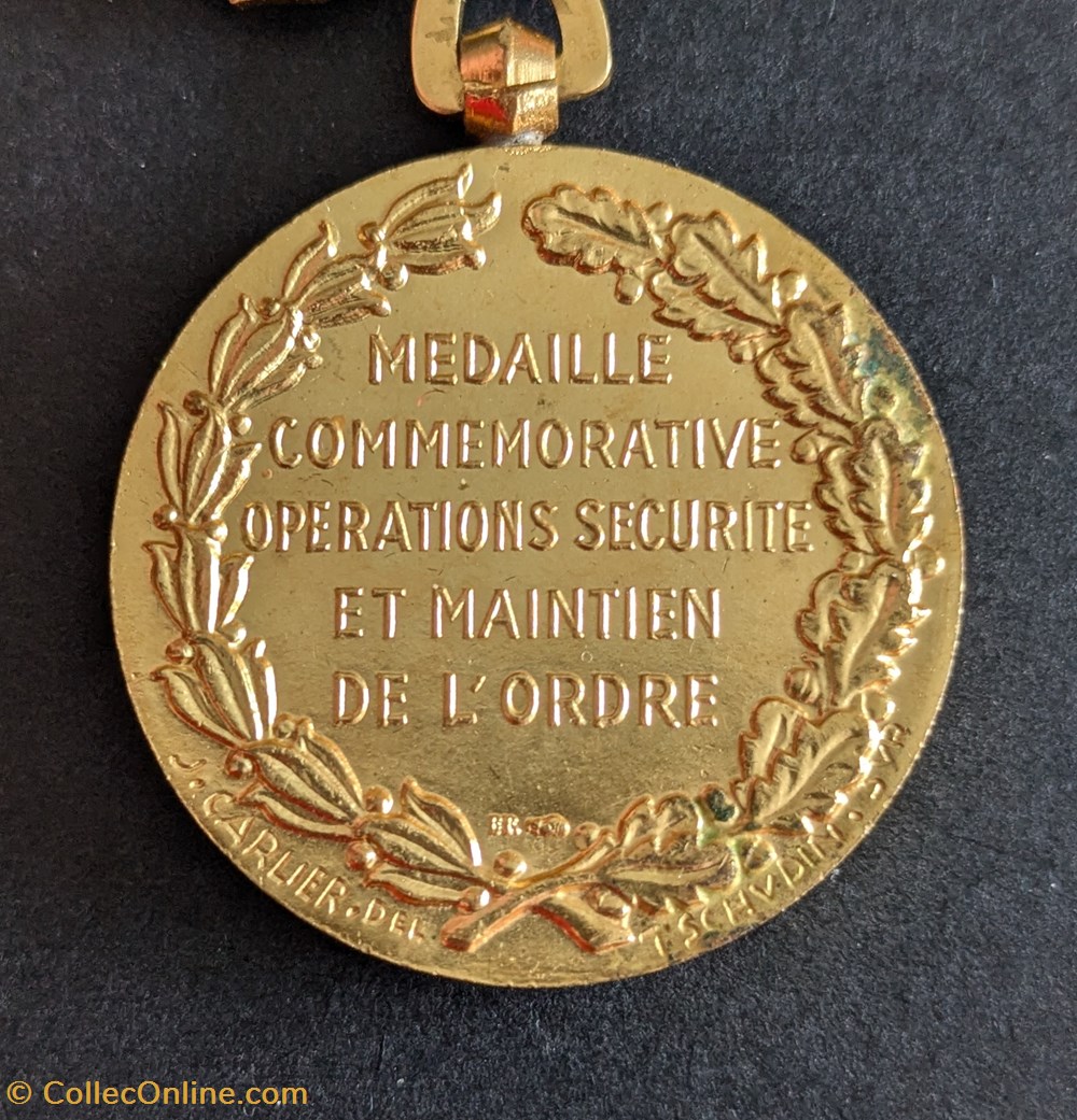 AFN - Médaille commémorative des opérations de sécurité et de maintien de l'ordre en AFN - TUNISIE 3 medailles afn medaille commemorative des operations de securite et de maintien de ordre en afn tunisie