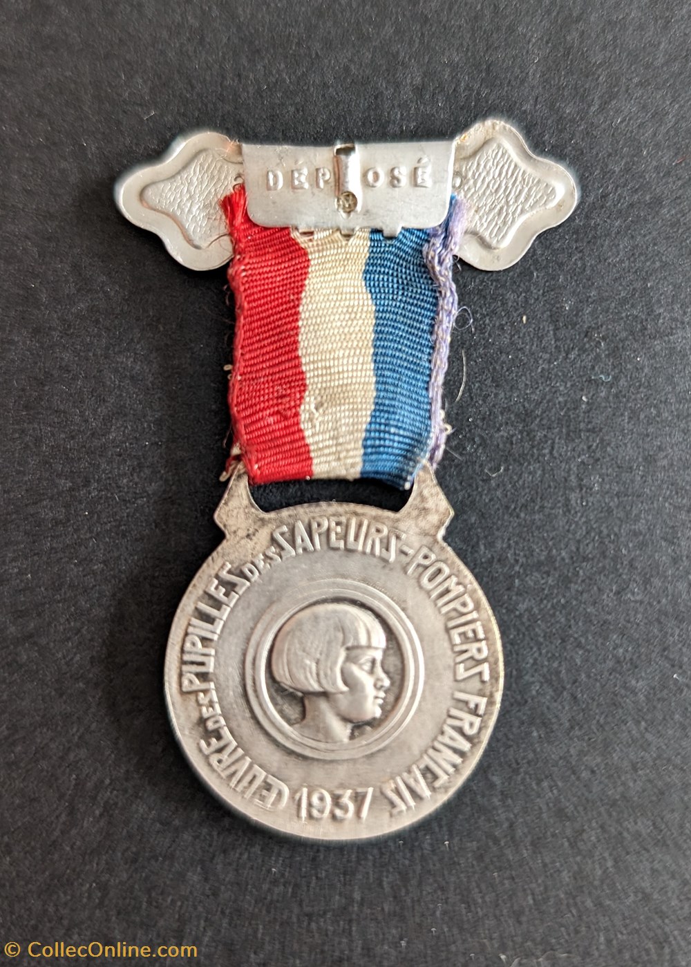 medailles medaille de l oeuvre des pupilles des sapeurs pompiers francais 1937