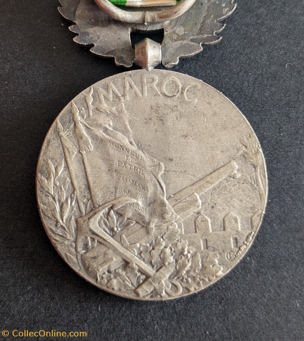 Médaille nationale commémorative des opérations effectuées au Maroc - MAROC 3 medailles france medaille nationale commemorative des operations effectuees au maroc maroc
