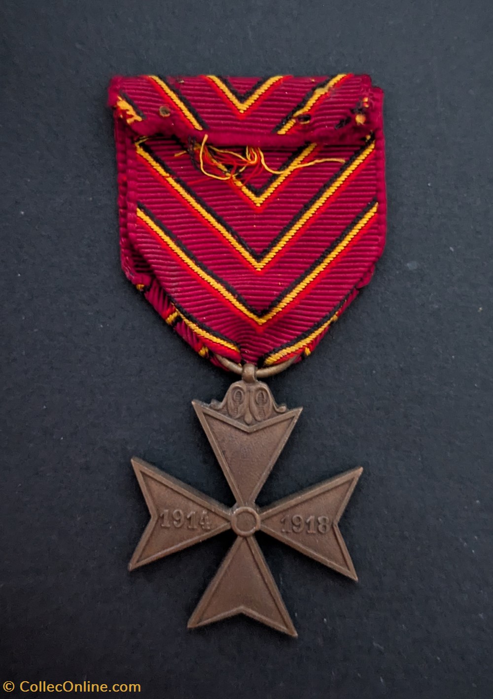 medailles belgique g1 croix des deportes 1914 1918