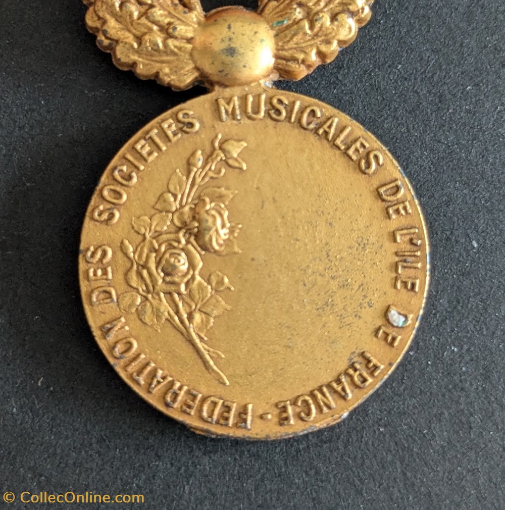 Médaille de la Fédération des sociétés musicales de l’Île de France medailles medaille de la federation des societes musicales de l ile de france