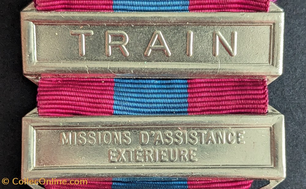TRAIN - MISSIONS D'ASSISTANCE EXTERIEURE medailles france train missions assistance exterieure