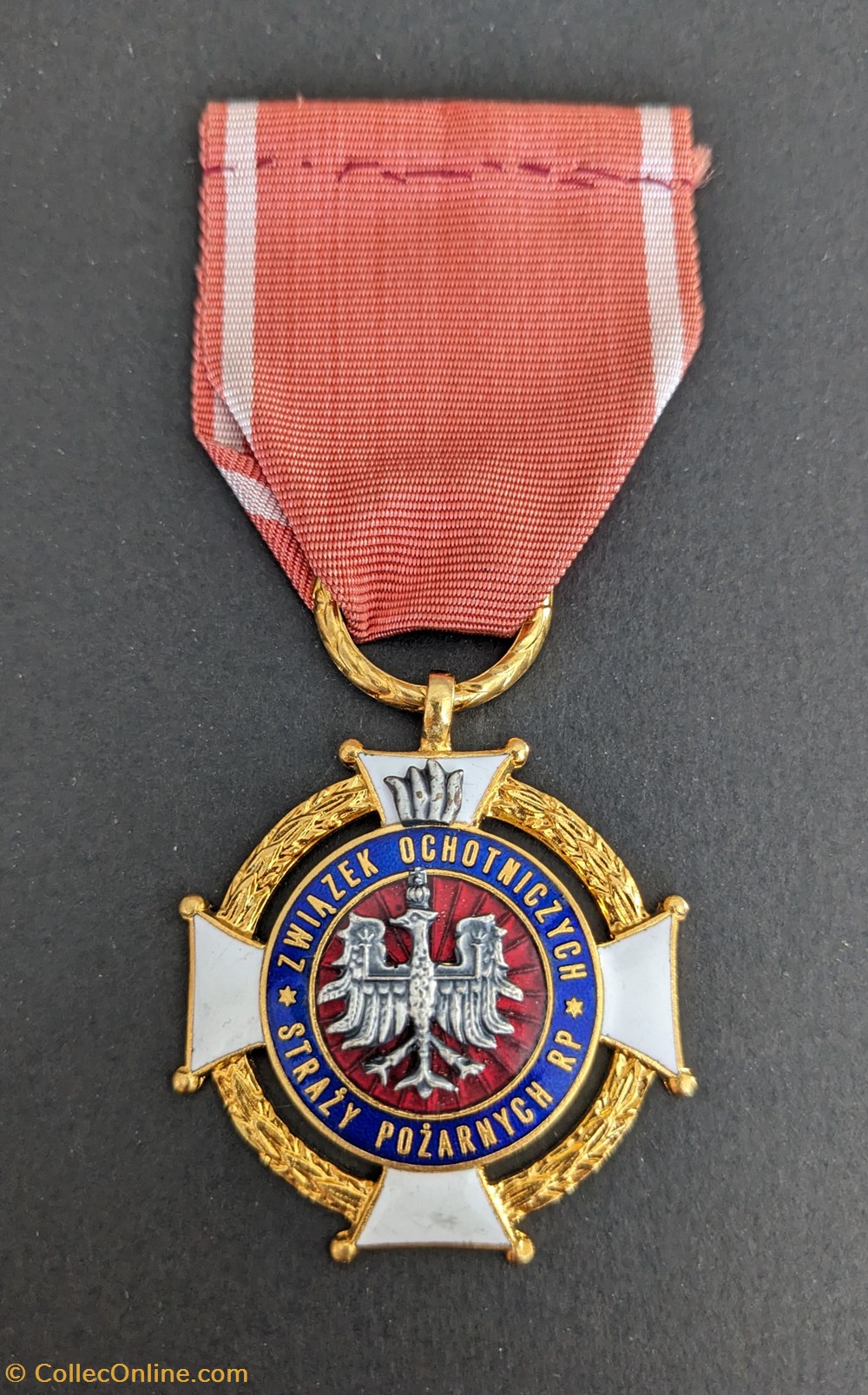 Décoration d’honneur de l'Association des Sapeurs-pompiers Volontaires medailles pologne decoration d honneur de association des sapeurs pompiers volontaires
