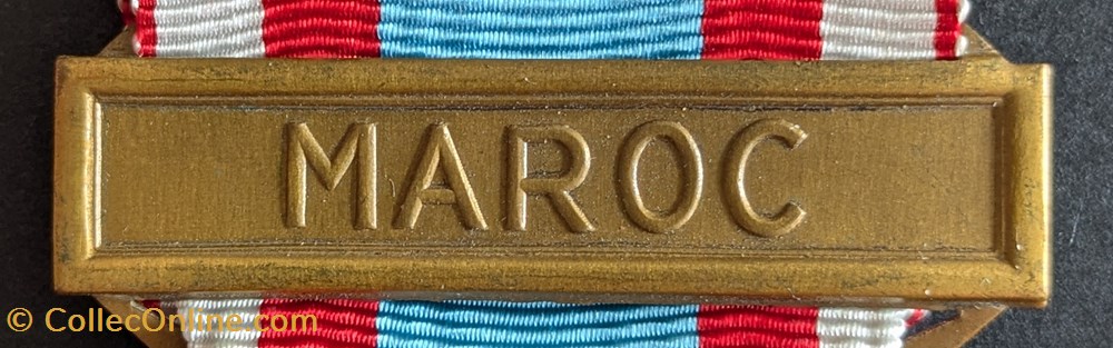 AFN - Médaille commémorative d'Afrique du Nord - MAROC 2 medailles afn medaille commemorative afrique du nord maroc