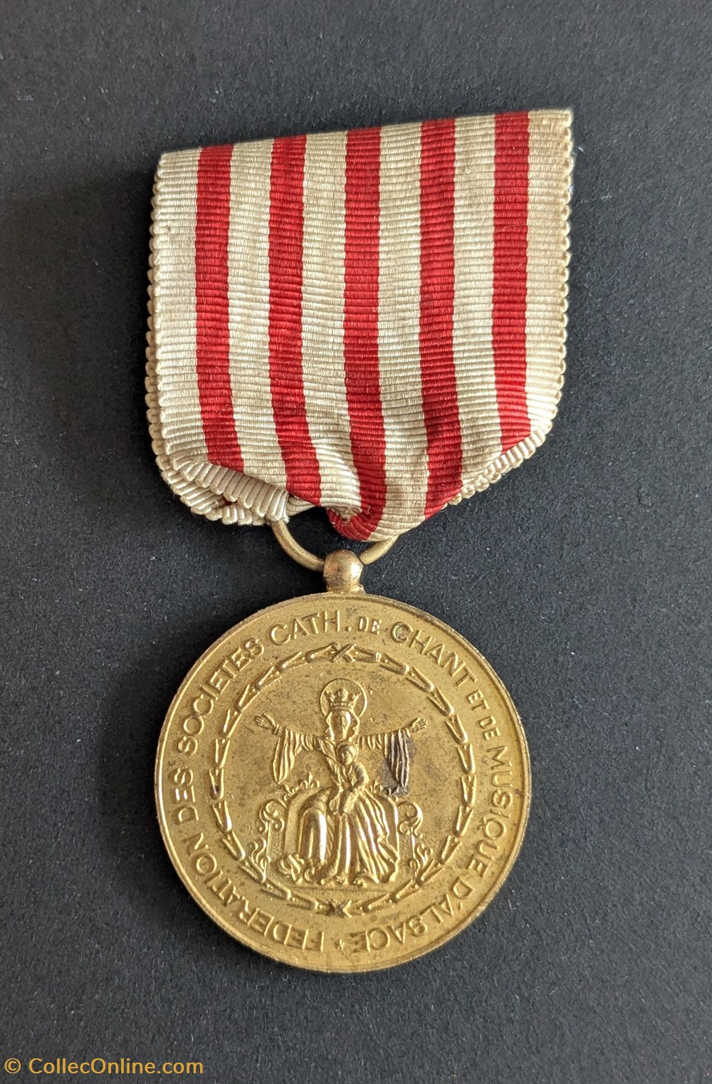 medailles france medaille de la federation des societes catholiques de chant et de musique d alsace