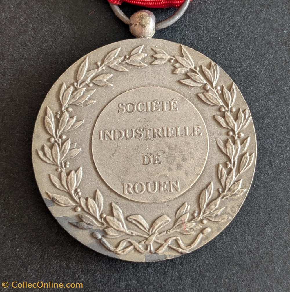 medailles medaille honneur de la societe industrielle de rouen