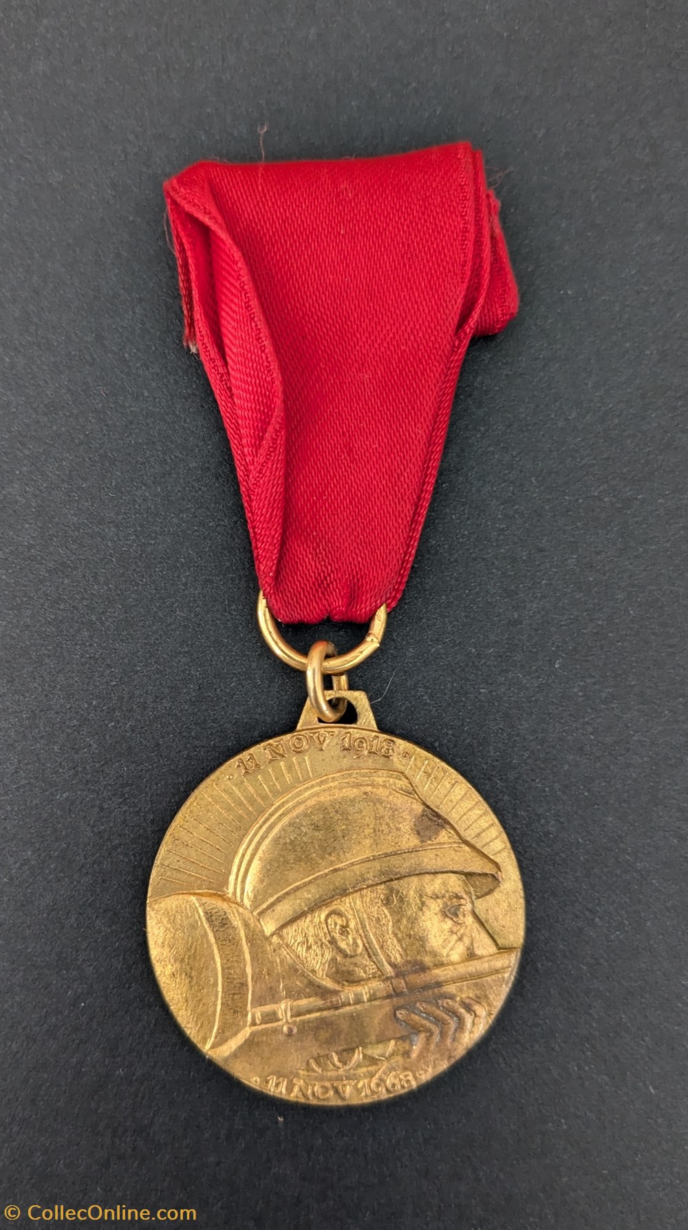 Médaille départementale du 50ème anniversaire de l'Armistice de la 1ère GM - LOIRET medailles france medaille departementale du 50eme anniversaire de armistice de la 1ere gm loiret