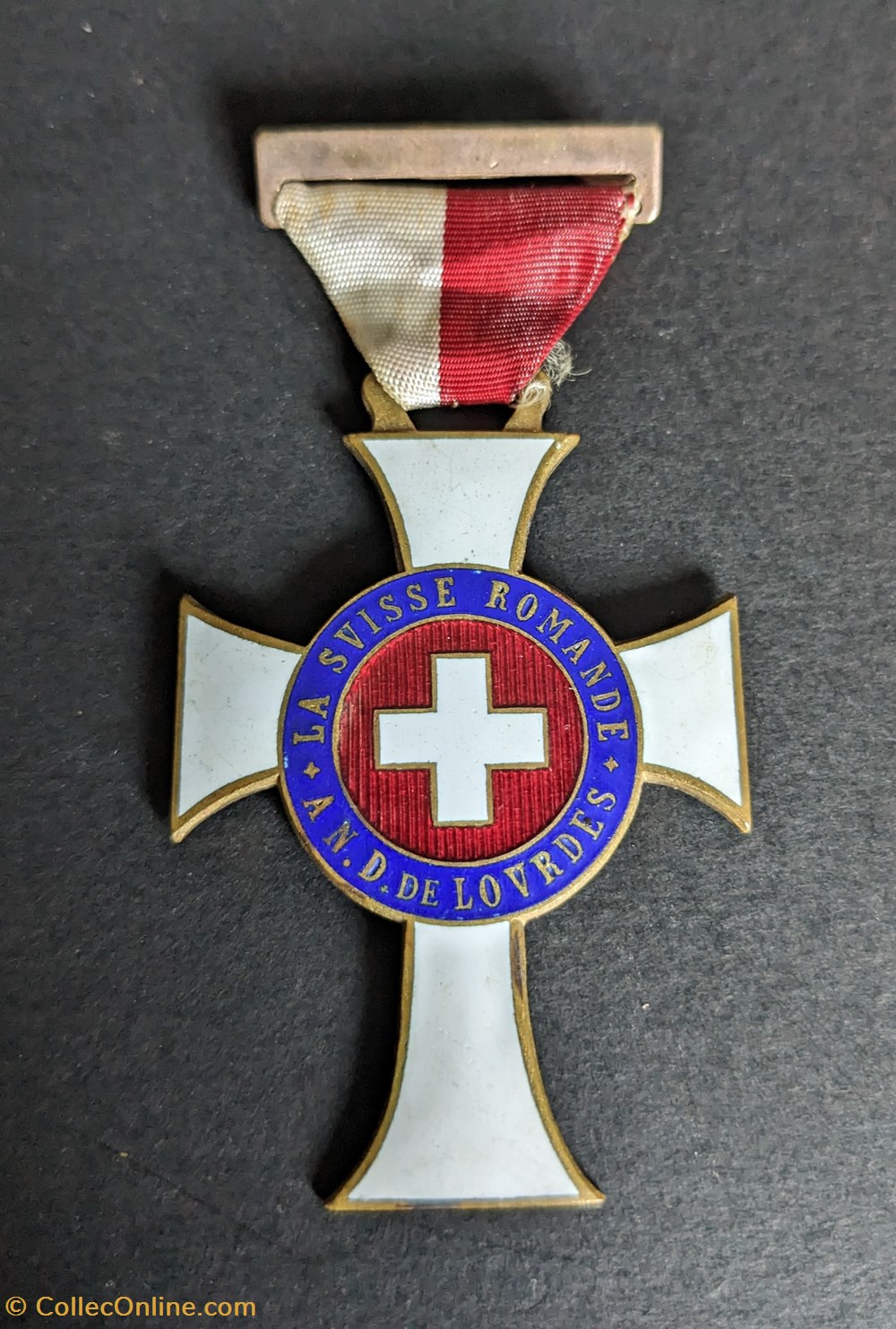 medailles medaille du pelerinage a lourdes de la suisse romande