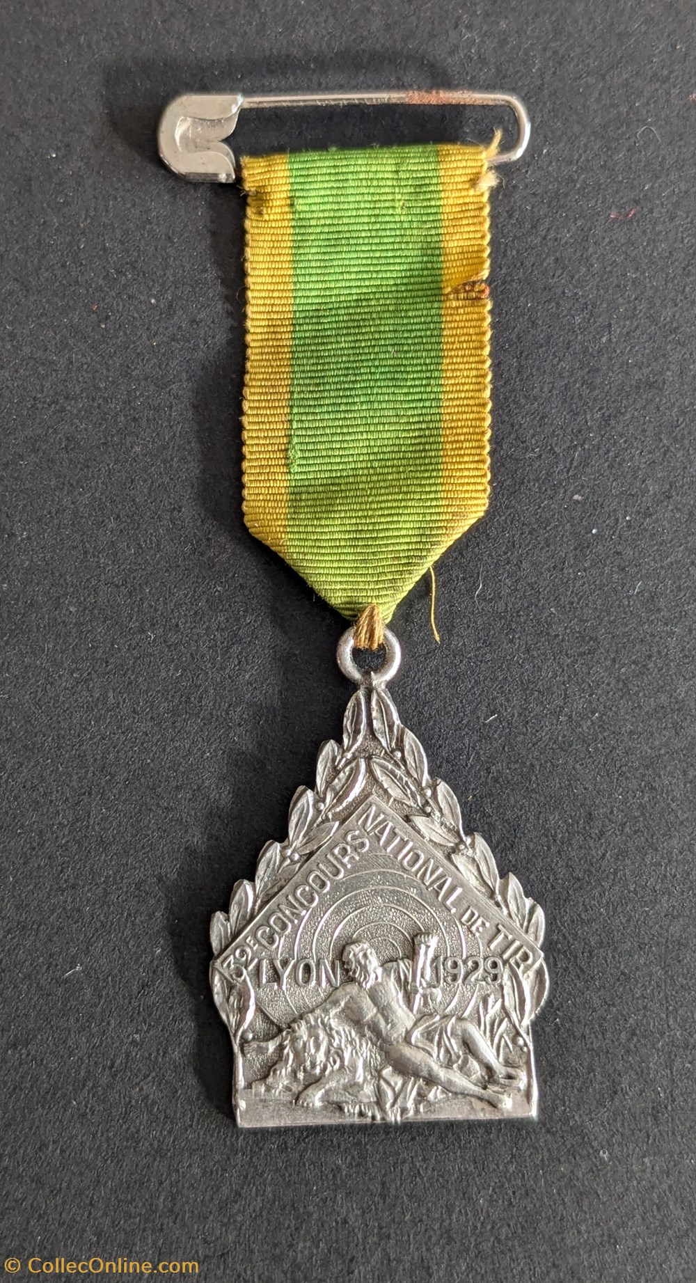 medailles france medaille du 32eme concours national de tir lyon 1929