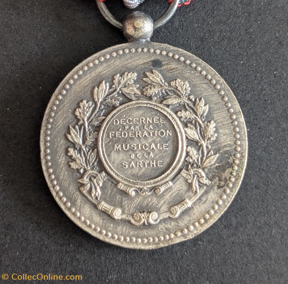 Médaille de la Fédération Musicale de la Sarthe medailles medaille de la federation musicale de la sarthe