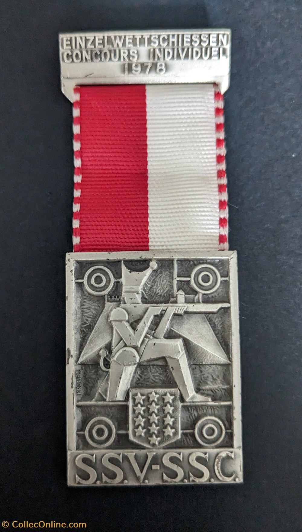 medailles suisse b medaille du prix de tir du concours individuel 1978
