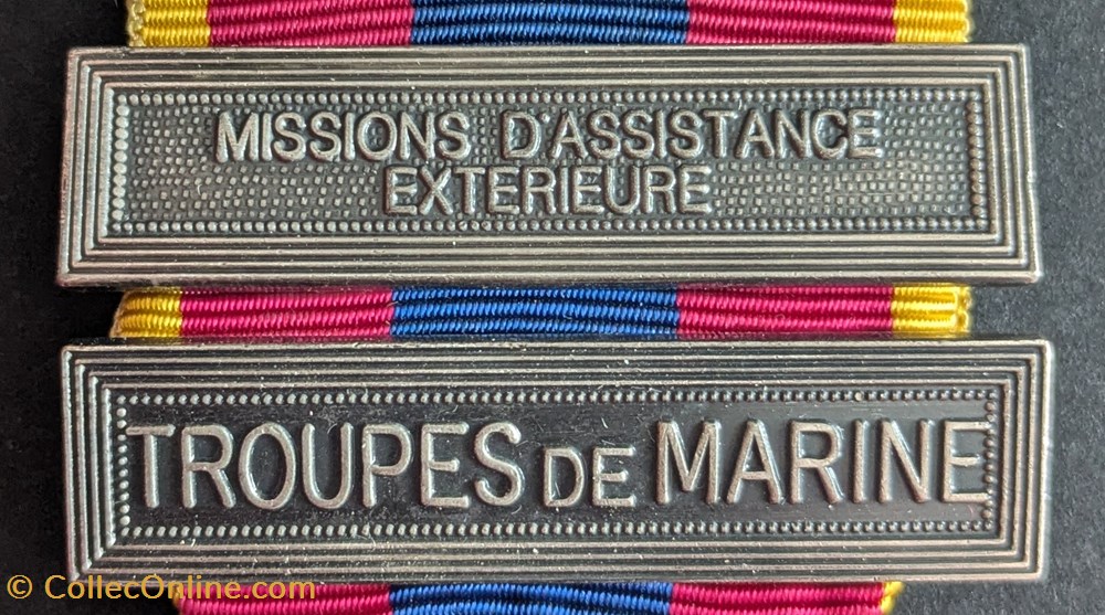 TROUPES DE MARINE - MISSIONS D'ASSISTANCE EXTERIEURE medailles france troupes de marine missions assistance exterieure