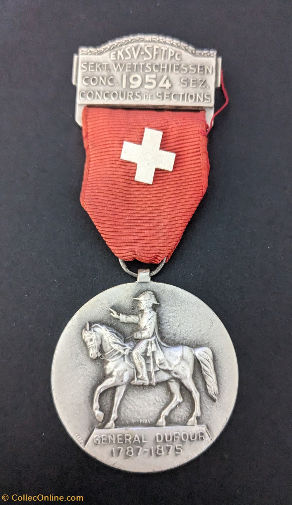 medailles suisse c medaille du prix de tir de section 1954