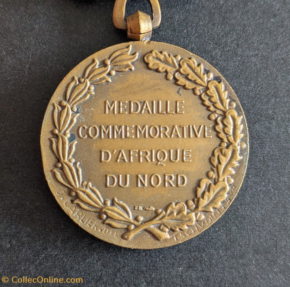 AFN - Médaille commémorative d'Afrique du Nord - MAROC 3 medailles afn medaille commemorative afrique du nord maroc