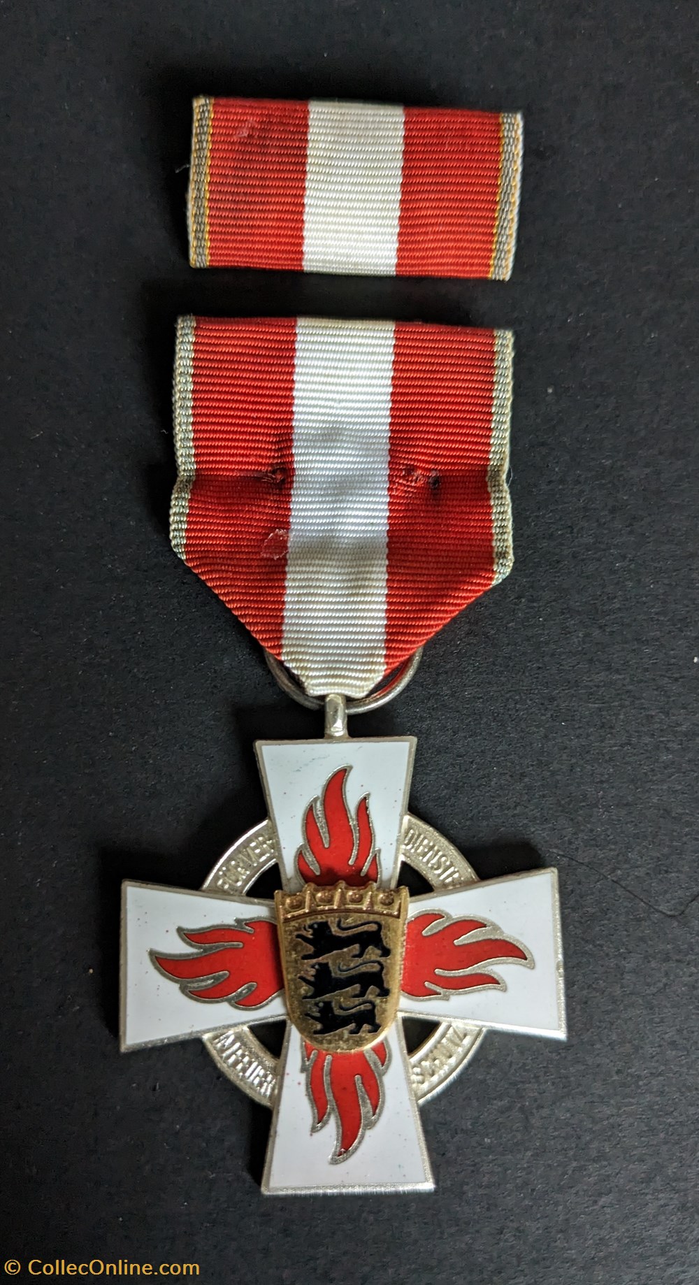 Médaille du service incendie du Bade-Wurtemberg 3 medailles allemagne medaille du service incendie du bade wurtemberg