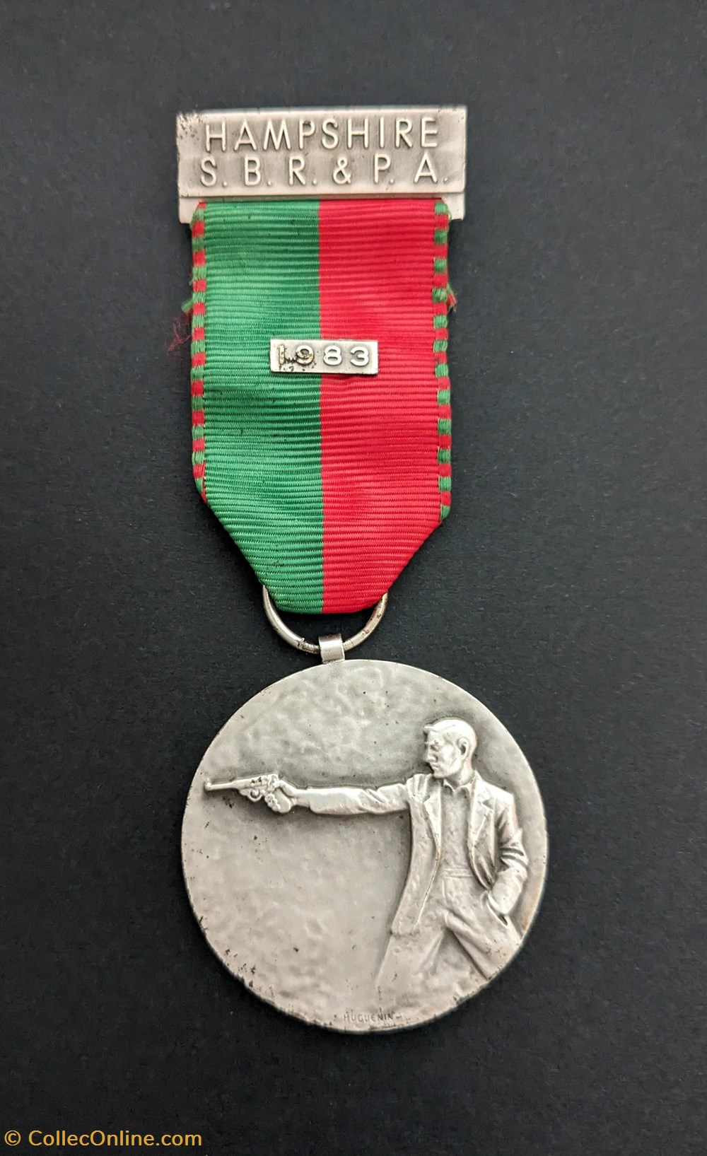 Médaille de l'association des carabines et pistolets de petit calibre du Hampshire medailles royaume uni medaille de association des carabines et pistolets de petit calibre du hampshire