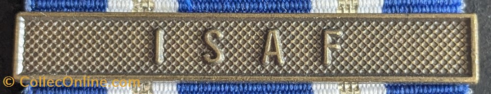 Médaille de la Force Internationale d'Assistance et de Sécurité - I S A F 2 medailles medaille de la force internationale assistance et de securite i s a f