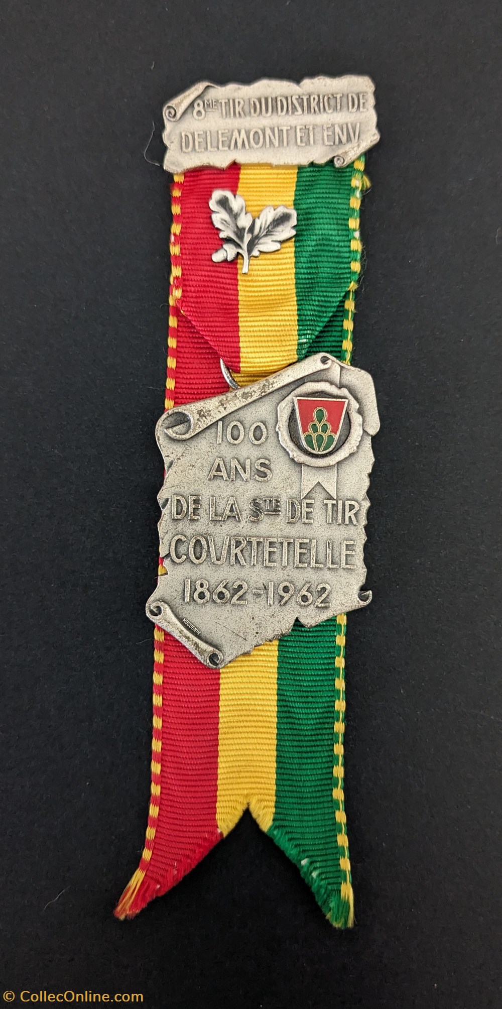 medailles suisse medaille du 8eme tir de district de delemont et environ