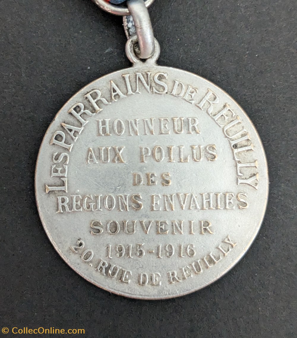 Médaille de l'oeuvre des parrains de Reuilly 4 medailles medaille de oeuvre des parrains de reuilly