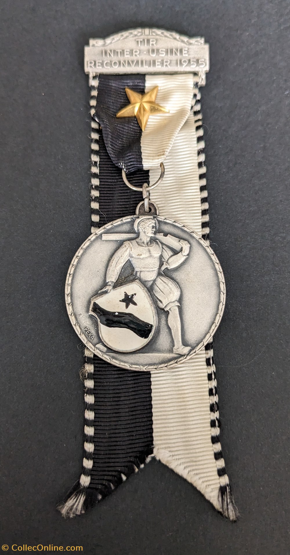 medailles suisse medaille de tir inter usine de reconvilier 1955