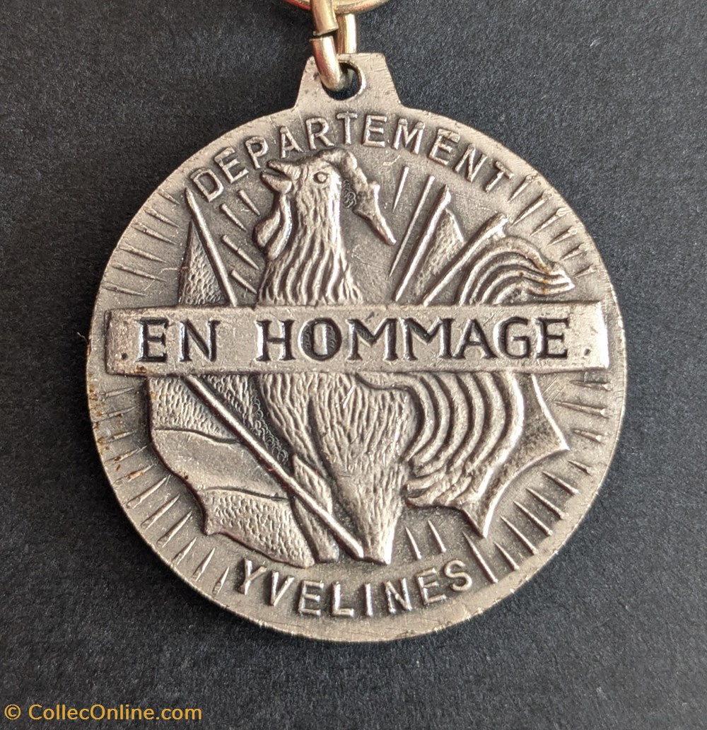 medailles france medaille departementale du 50eme anniversaire de armistice de la 1ere gm yvelines