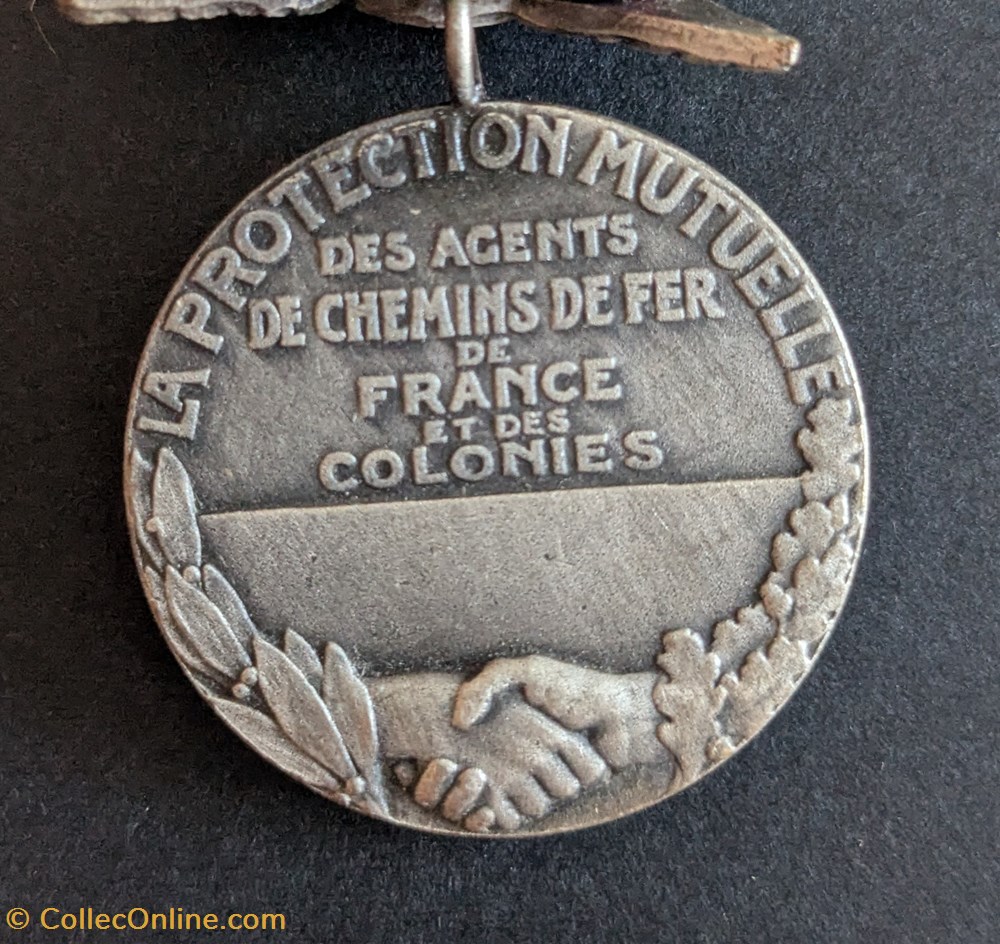 medailles medaille de la protection mutuelle des agents de chemins de fer de france et des colonies