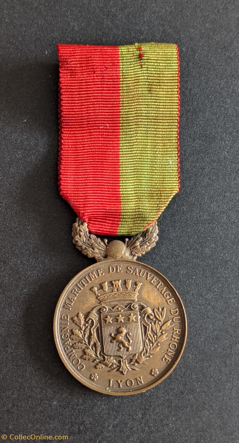 medailles medaille de la compagnie maritime de sauvetage du rhone