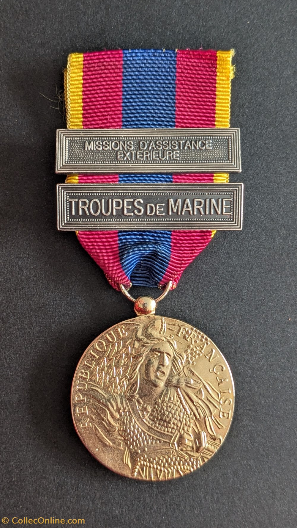 TROUPES DE MARINE - MISSIONS D'ASSISTANCE EXTERIEURE 2 medailles france troupes de marine missions assistance exterieure