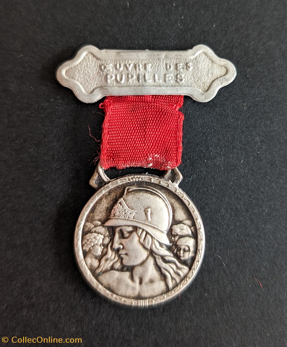Médaille de l’oeuvre des pupilles des sapeurs-pompiers de France medailles medaille de l oeuvre des pupilles des sapeurs pompiers de france