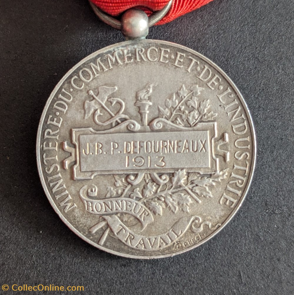medailles france medaille honneur ministere du commerce et de industrie