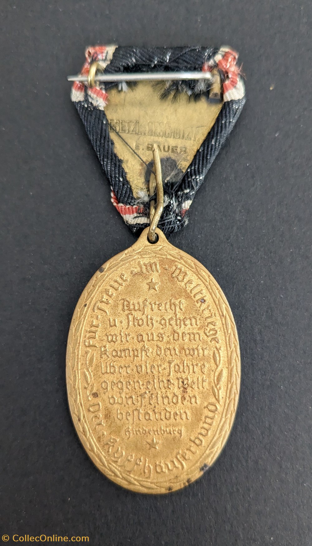 G1 - Médaille commémorative des anciens combattants 1914-1918 du Kyffhäuserbund medailles allemagne g1 medaille commemorative des anciens combattants 1914 1918 du kyffhauserbund