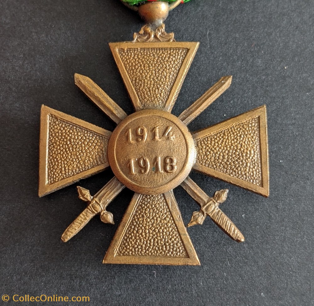 medailles france croix de guerre 1914 1918