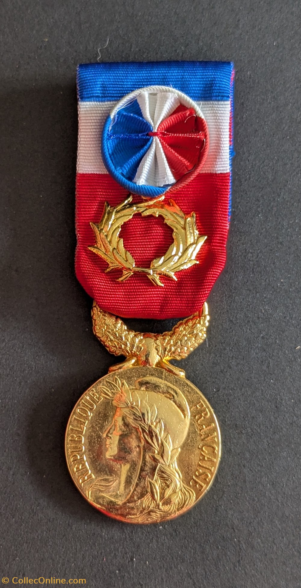 N° 7 GO - HONNEUR - TRAVAIL medailles france n 7 go honneur travail