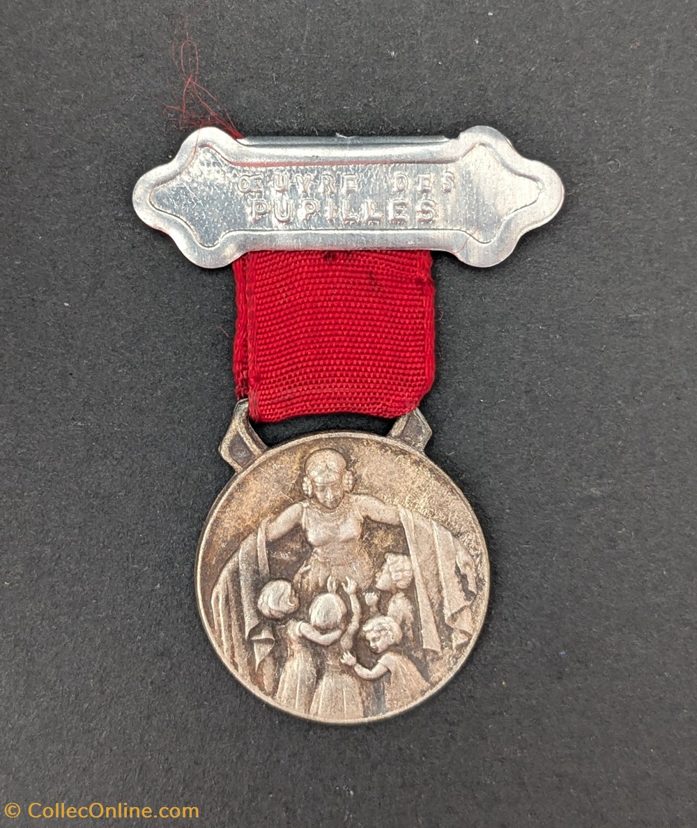 medailles medaille de oeuvre des pupilles des sapeurs pompiers francais