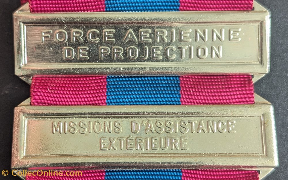 FORCE AERIENNE DE PROJECTION - MISSIONS D'ASSISTANCE EXTERIEURE medailles france force aerienne de projection missions assistance exterieure