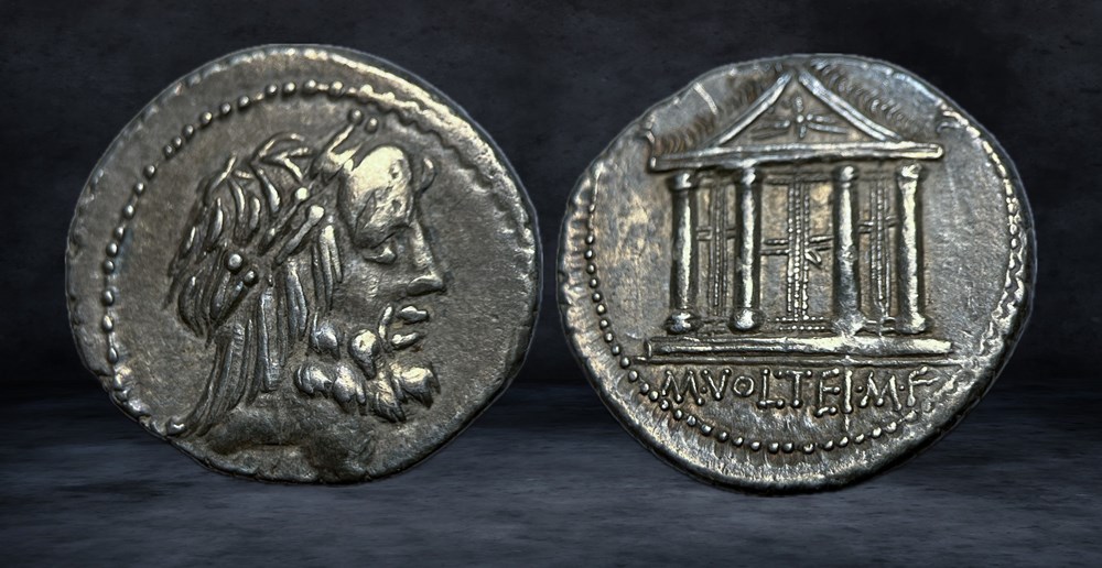 M. VOLTEIUS M.f. (78 BC) coins ancient to romans imperial and republican m volteius m f 78 bc