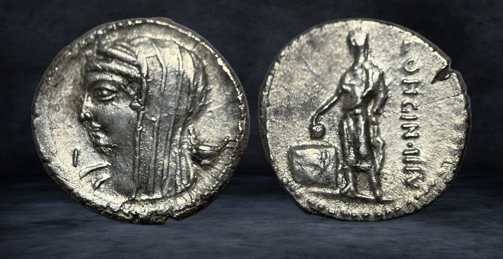 L. CASSIUS LONGINUS (63 BC) coins ancient to romans imperial and republican l cassius longinus 63 bc