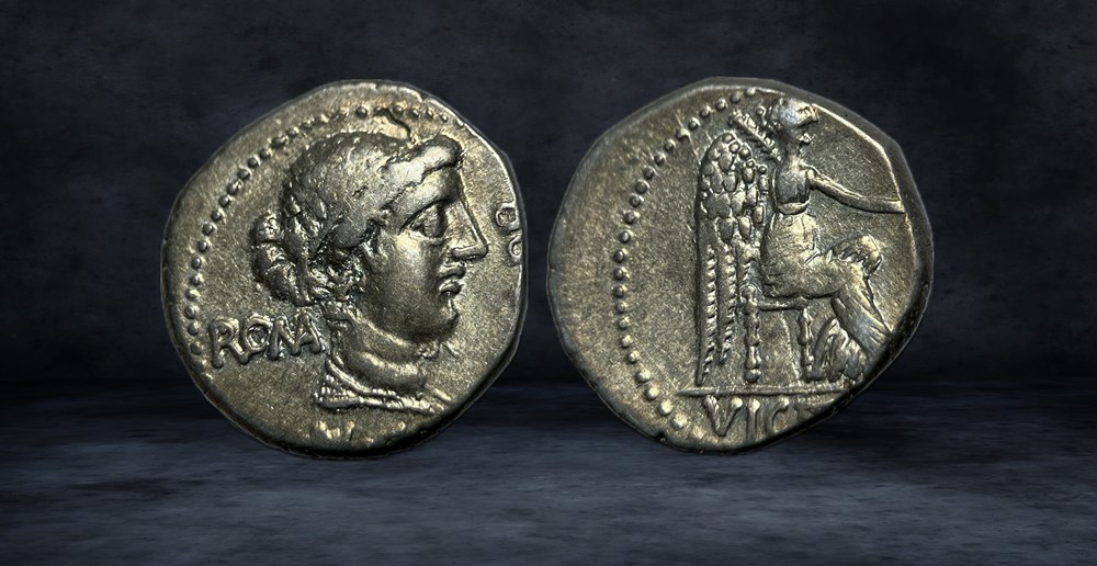 M. PORCIUS CATO (47-46 BC) coins ancient romans imperial and republican m porcius cato 47 46 bc
