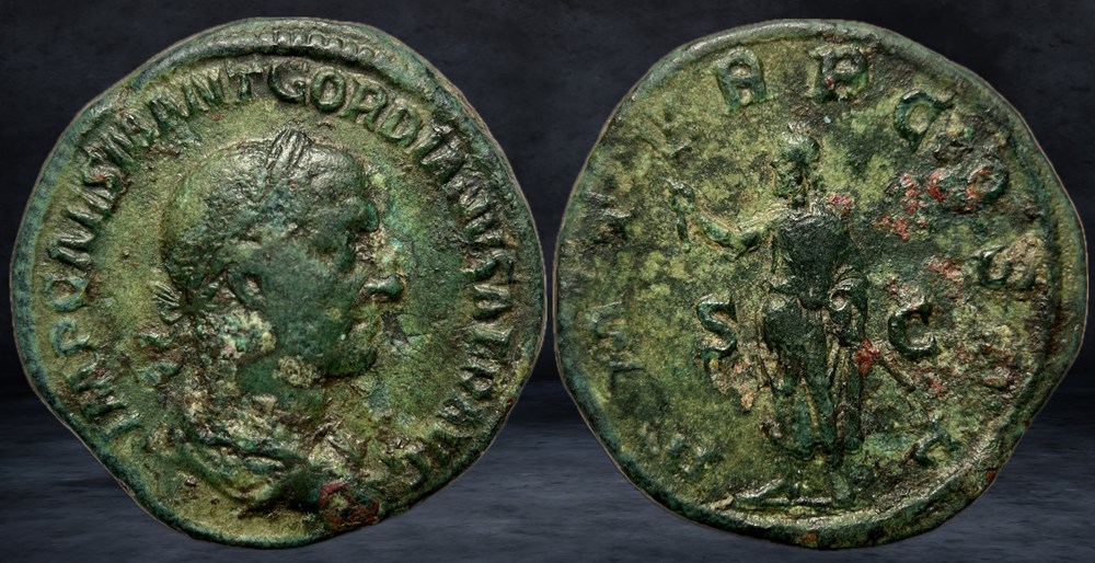 coins ancient to romans imperial and republican gordian i africanus 238