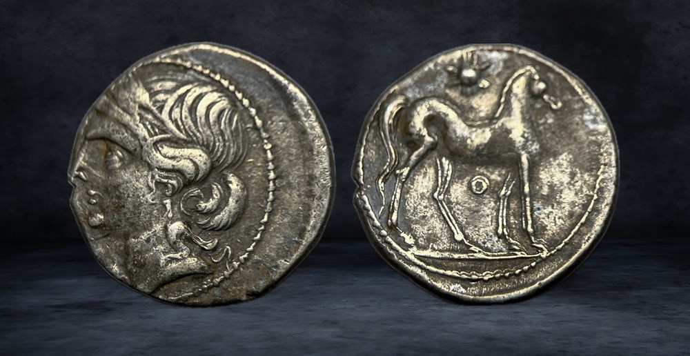 HANNIBAL (2nd Punic War) coins ancient to greek hannibal 2nd punic war