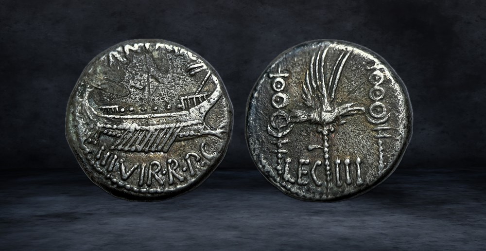 MARK ANTONY (44-30 BC) coins ancient romans imperial and republican mark antony 44 30 bc