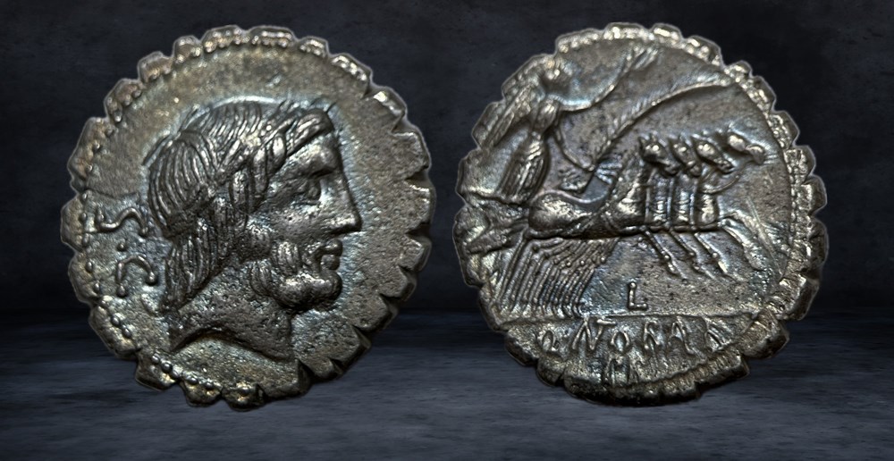 Q. ANTONIUS BALBUS (83-82 BC) coins ancient romans imperial and republican q antonius balbus 83 82 bc